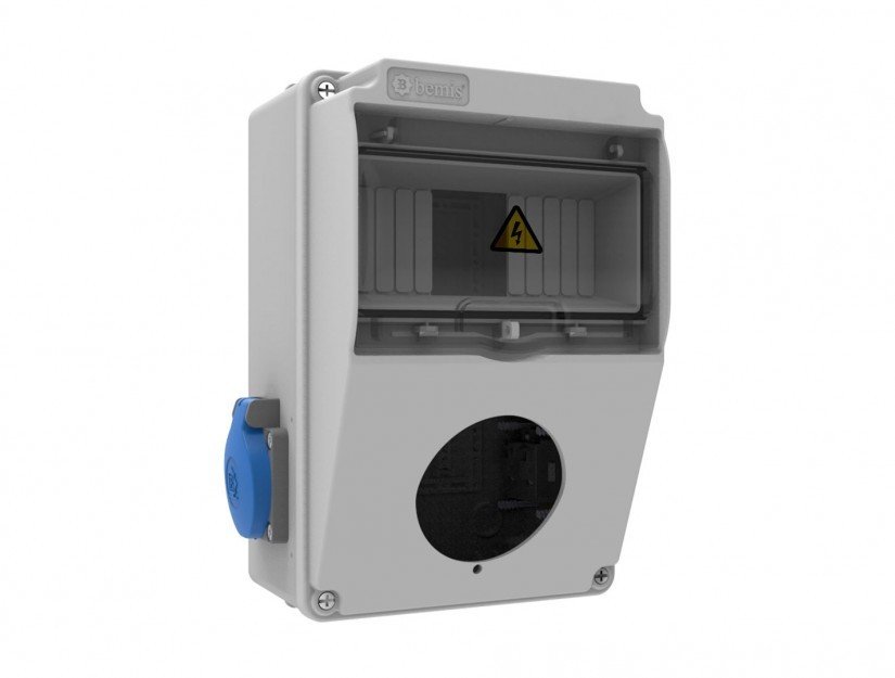 Kombinasyon ABS 155x255x138 IP44 Prizli ( 2/1x16A )