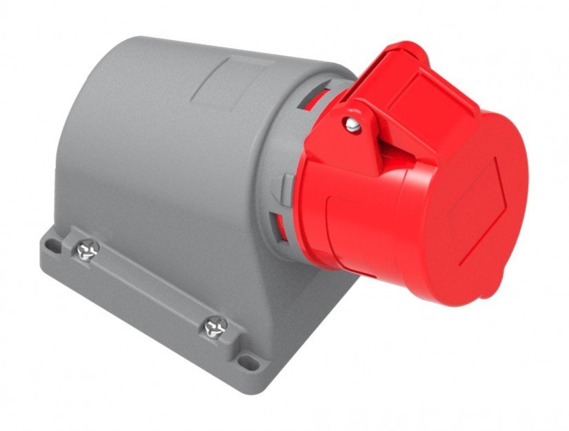 CEE Norm 4x16A 90° Eğik Duvar Priz