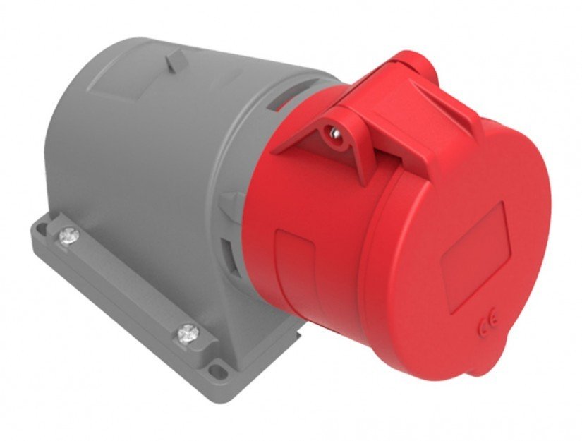 CEE Norm 5x32A 90° Eğik Duvar Priz