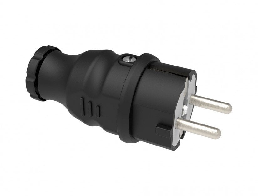 Kauçuk 1x16A Düz Fiş