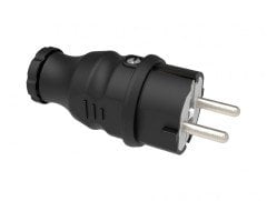 Kauçuk 1x16A Düz Fiş