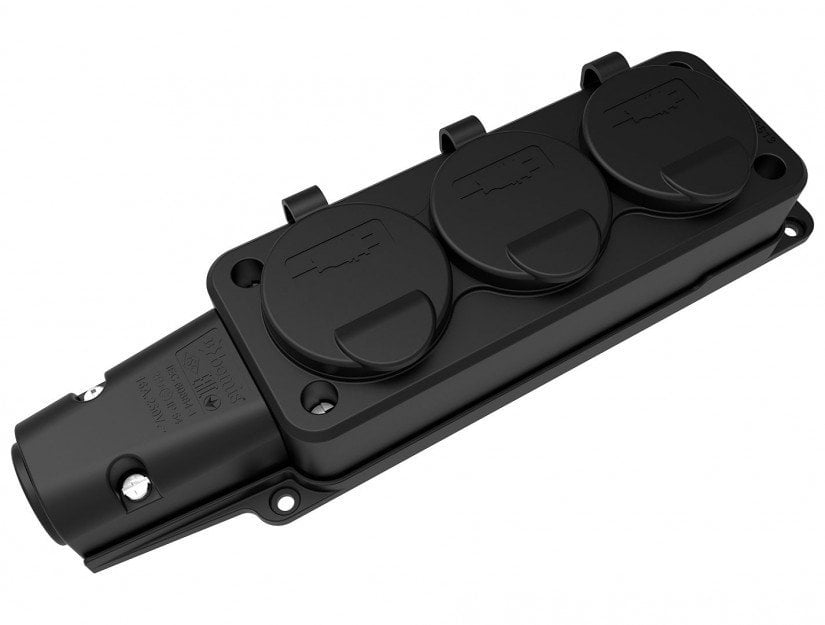 Kauçuk 1x16A Üçlü Grup Priz