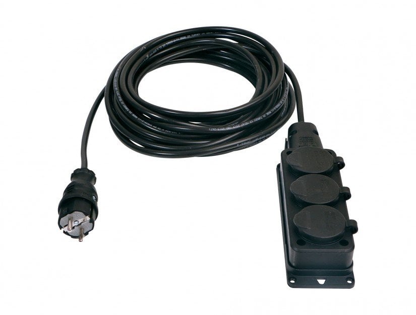 Kauçuk 1x16A Üçlü Grup Priz (3X1,5mm 3mt.KABLOLU )