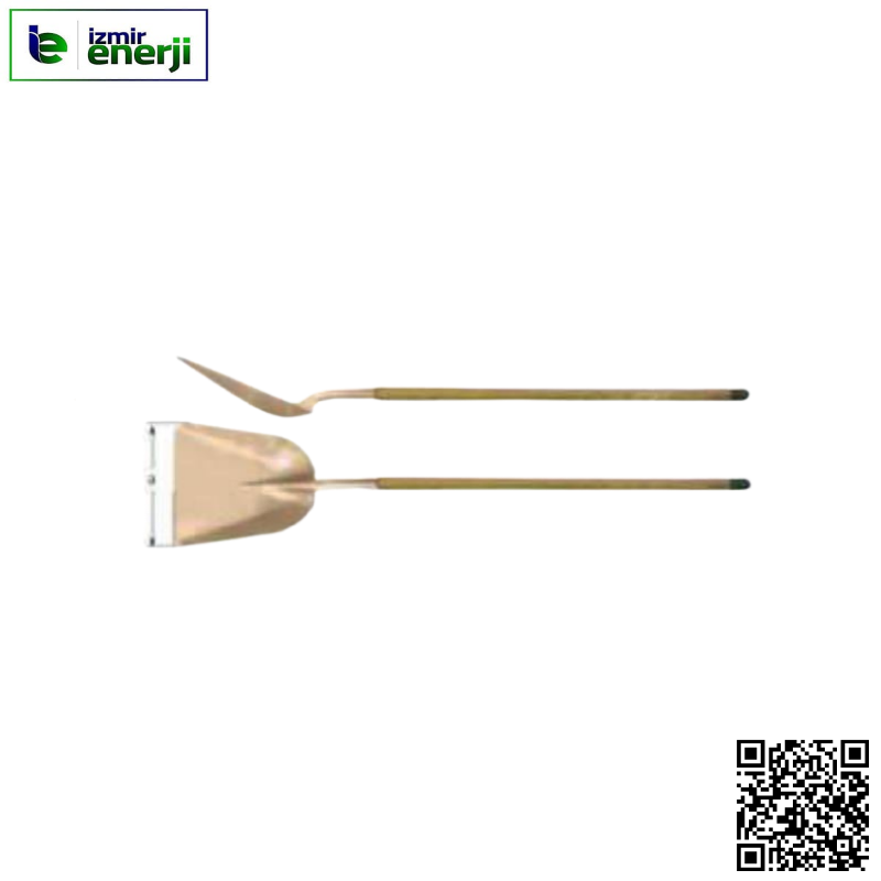 Kıvılcım Çıkarmaz 3100g Ex-Proof 280 x 400mm / 1580mm Kömürcü Küreği