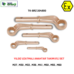 Kıvılcım Çıkarmaz Ex-Proof 8'Li Yıldız Uzatmalı Takımı (M27-M30-M32-M36-M41-M50-M55-M60)