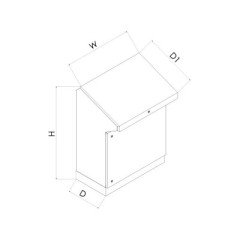 Pult Tip Sac Pano W500 x H1100 x D1200