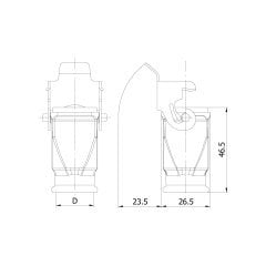 5x10 A (4P+E) Alüminyum Gövde Uzatma Prizi
