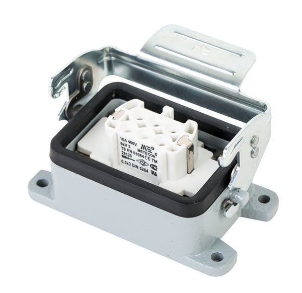 6x16 A (6P+E) Alüminyum Gövde Makine Prizi