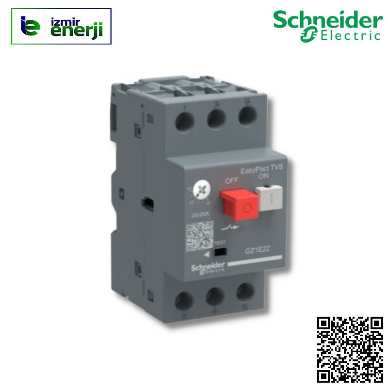GZ1E22 11kW  (10-100 kA) 20...25A Motor Koruma Şalterleri