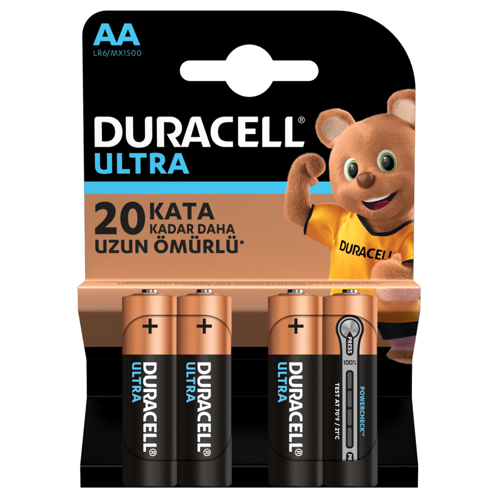DURACELL Ultura Alkalin AA 4'lü Pil