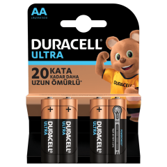 DURACELL Ultura Alkalin AA 4'lü Pil
