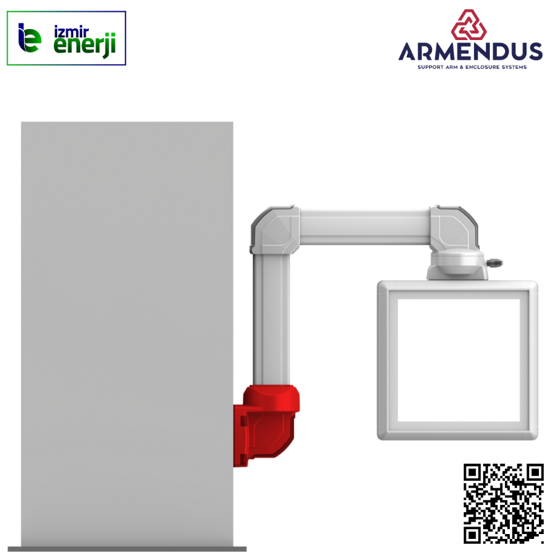 315 ° Duvar Montaj Modülü Dik Çıkış ± 150 °