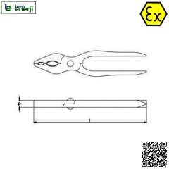 Kıvılcım Çıkarmaz Ex-Proof 160 mm Pensesi