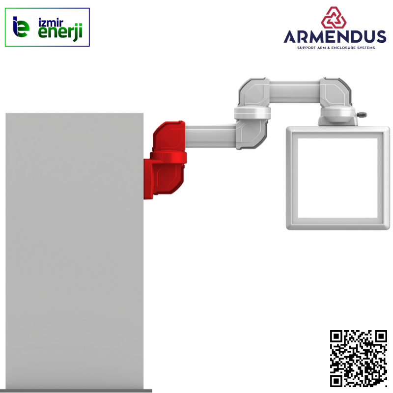 340 ° duvar montaj modülü köşe çıkış ± 170 °