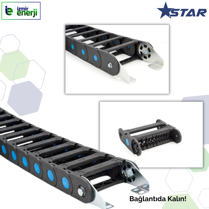 Hareketli Kablo  Kanalı S60 Plastik Ağır Seri 175