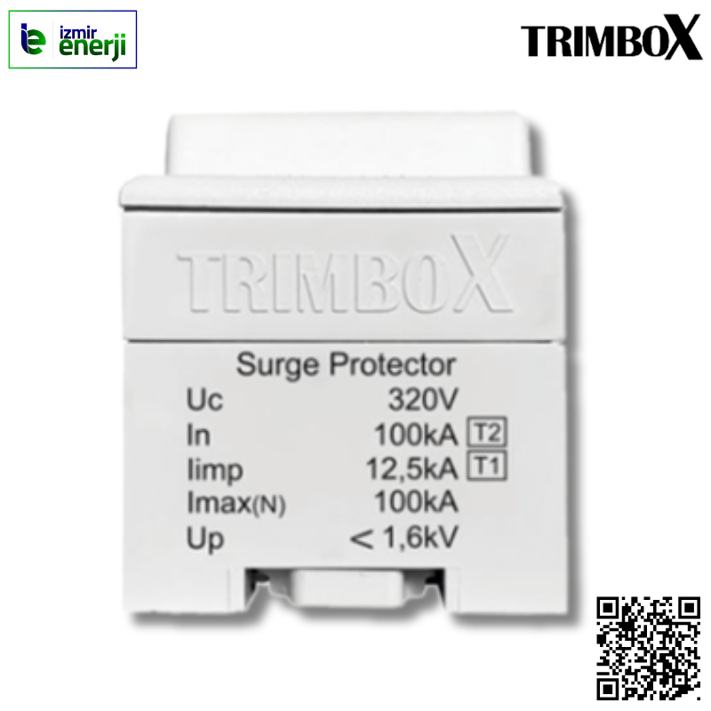 YM4T1T2 B + C Sınıf 4 Kutuplu 100 kA Parafudr