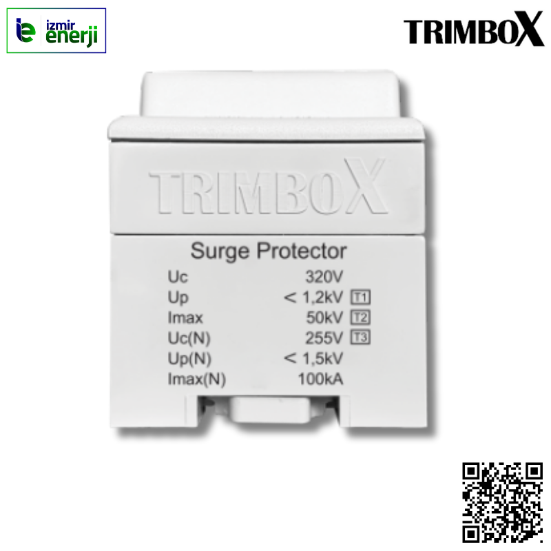 YM4T1T2T3 B + C + D Sınıf 4 Kutuplu 100 kA Parafudr