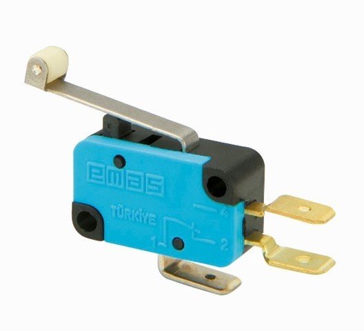 Plastik Uzun Kollu Makaralı 1CO MK1 Serisi Mikro Switch