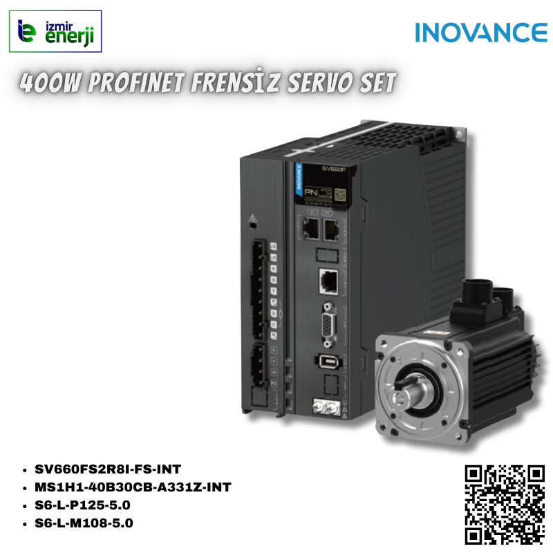 INOVANCE 400W Profinet 5mt Kablolu Frensiz Servo Set