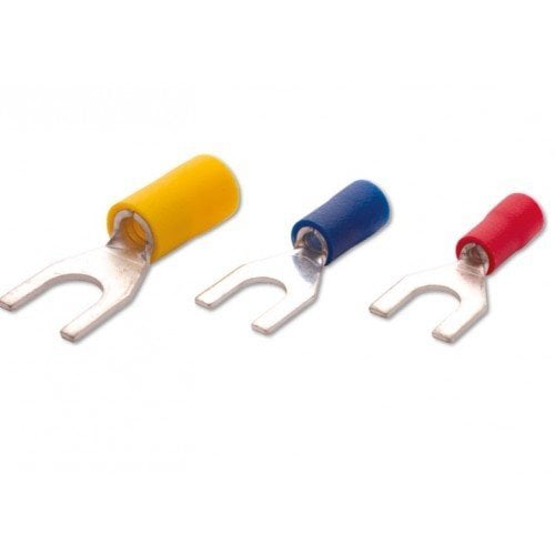 CK-6001 M6 0,50-1,50mm² Çatal Tip - İzoleli Kablo Pabucu (1 Kutu / 200 Adet)