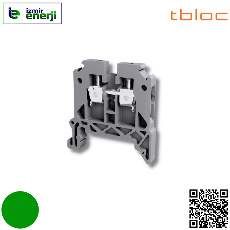 TBL 2,5 - 2,5mm² Yeşil Ray Klemens