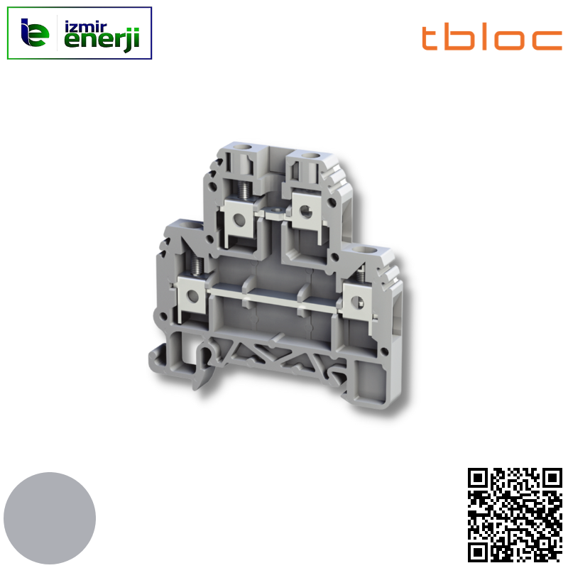 TBL 2,5-4 2P - 2,5-4mm² 2 Katlı Ray Klemens