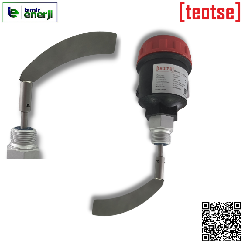 Bayrak ( Motorlu ) 24V DC 500mm Mil ( Rod ) Boyu Seviye Sensörü