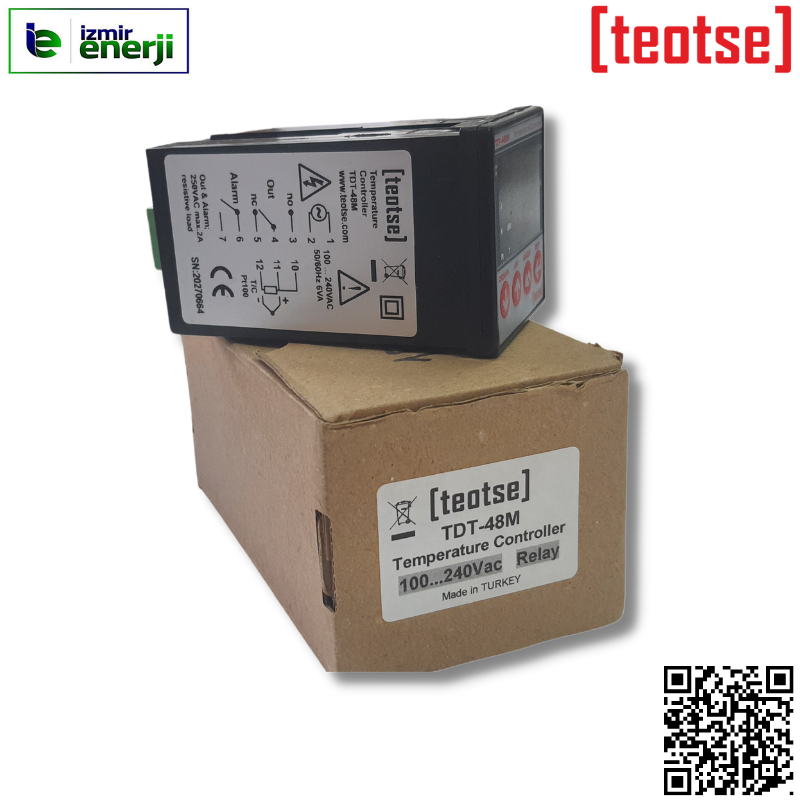 Dijital Sıcaklık Termostatı 72x72 Üniversal Giriş - PID - Alarm Çıkışlı