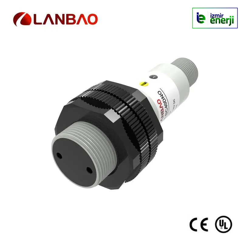 M18 Fotoelektrik Cisimden Yansımalı Sensör 40cm Algılama, PNP, NO + NC, 10-30V DC ( M12 Soket Bağlantı )