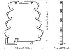 857-400 Sinyal dönüştürücü izolasyon kuvvetlendirici 0(4)-20mA, 0-5V, 0-10V, 2-10V, 1-5V giriş/çıkış