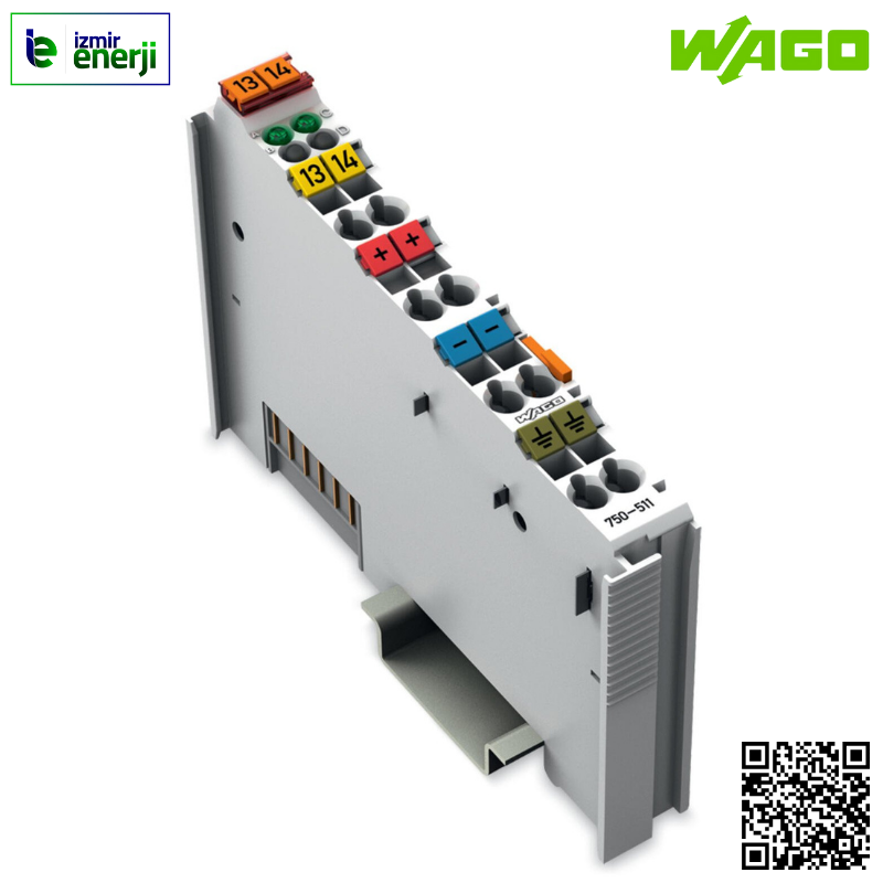 750-511 2 pals genişliği çıkışı; 24 VDC; 0,1 A; 250 Hz