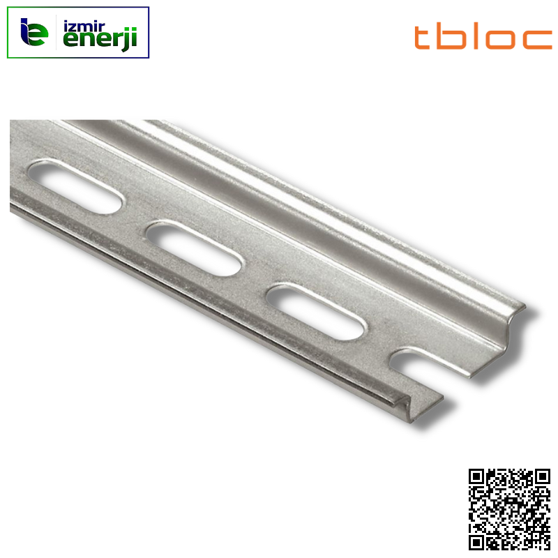 DR 35-7,5 E 2M Delikli EKO Seri Din Normu 35 x 7,5 Otomat Rayı