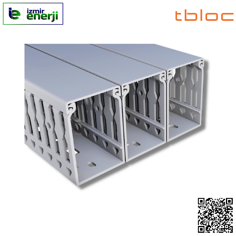 SWD 40 x 80 Pano Tipi Delikli Kablo Kanalı