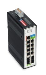 852-1305 8-port Yönetilebilir ,1000base-T + 4-Slot 1000BASE-SX/LX Endüstriyel Ethernet Switch (Fiber / Eth.), Yedekli 12-60V güç girişi