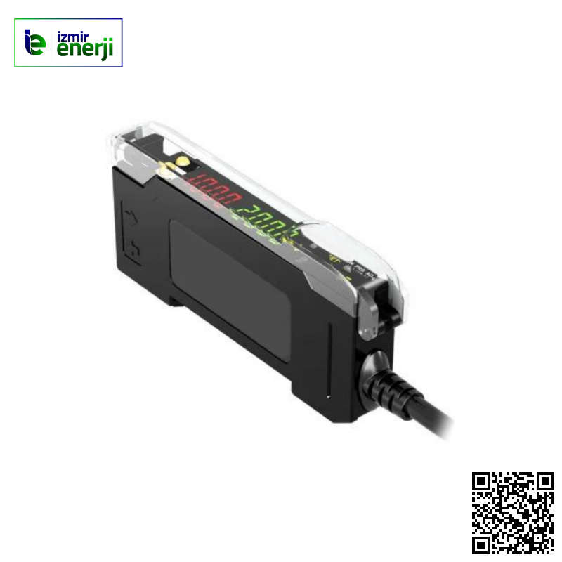 Beyaz LED Işık Kaynaklı Fiber Optik Amfi, PNP, NO/NC, 2mt Kablolu