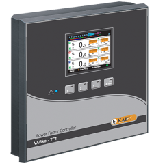 VARko-12-TFT AG  Kompanzasyonu ve   Dengesiz Yüklü İşletmeler için SVC uyumlu Reaktif Güç Kontrol Rölesi