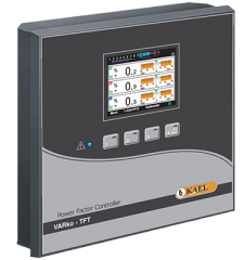 VARko-12-TFT AG  Kompanzasyonu ve   Dengesiz Yüklü İşletmeler için SVC uyumlu Reaktif Güç Kontrol Rölesi