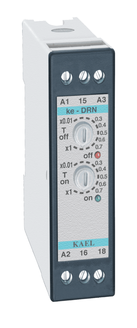 ke-DRN2 Çift Ayarlı Flaşör Röle OFF Start