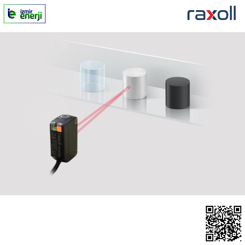 Minyatür Arka Fon Bastırmalı Lazer Sensör, PNP, L.ON / D.ON ( 40-300mm Algılama Mesafeli ) 2mt Kablolu