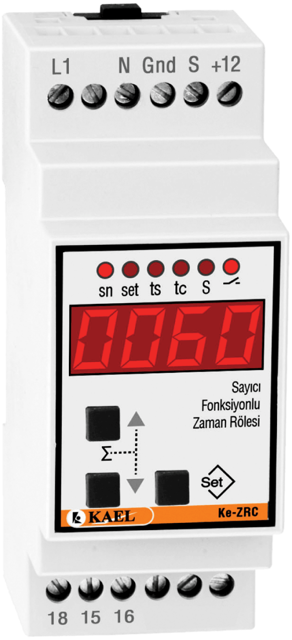 ke-ZRC Sayıcı Fonksiyonlu Dijital Zaman Rölesi Araç Yıkama Makinası İçin