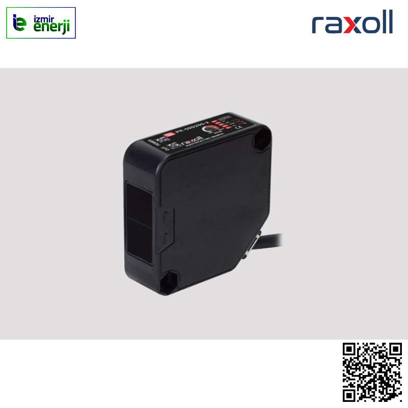 50x50 Universal AC/DC Fotoelektrik Reflektörlü Sensör, Role Çıkışlı, ( 1000cm Algılama Mesafeli ) 2mt Kablolu