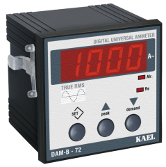 DAM-B-72 AC Universal Ampermetre Aşırı Akım Setli