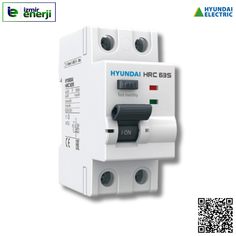 HRC63S2PG7025G 2 X 25A 300mA Kaçak Akım Koruma Rolesi