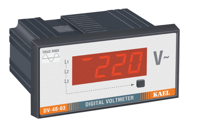 DV-48-03 Seçilebilir 3 Fazlı AC Voltmetre