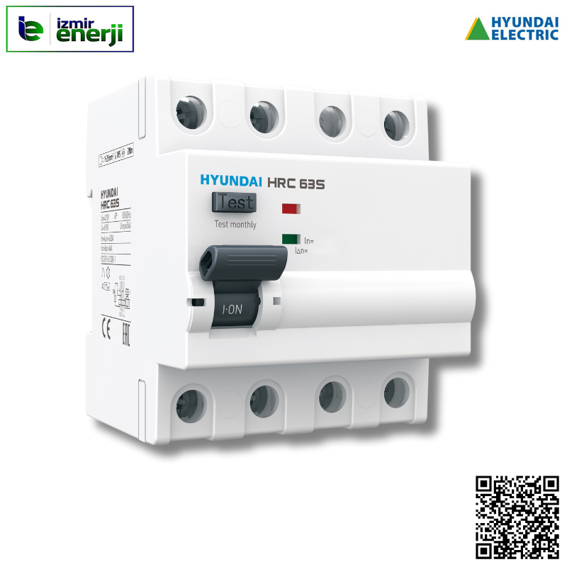 HRC63S4PG7025G 4 X 25A 300mA Kaçak Akım Koruma Rolesi