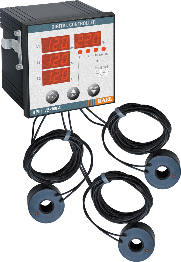 DP-01-72-100A 3 Faz Gerilim ve Akım Koruma Rölesi 100 A