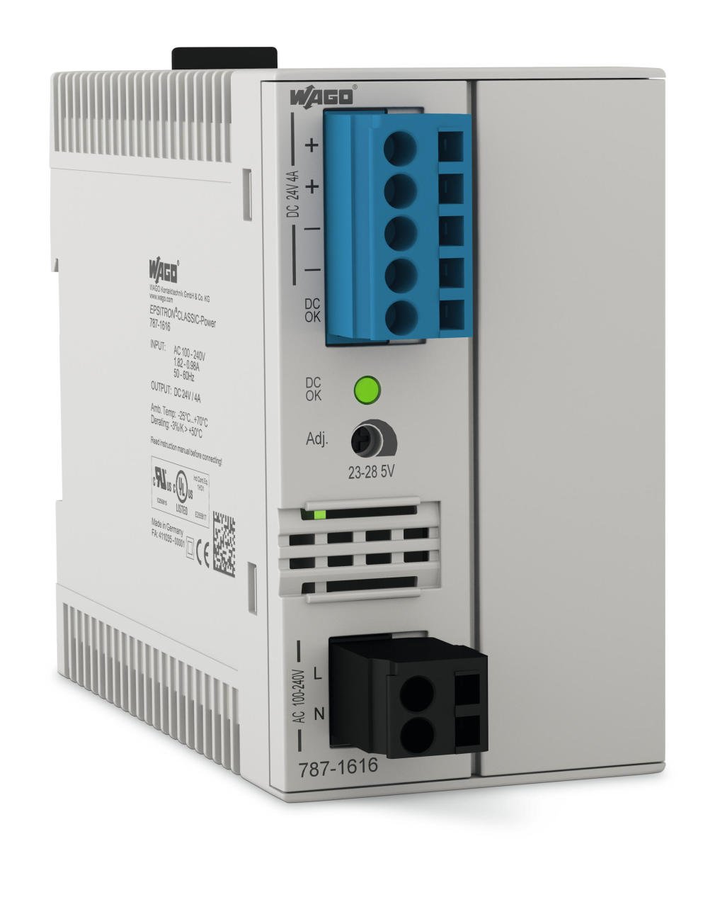 787-1616 Giriş AC 90V . 264V Çıkış DC 24V , DC 4 A