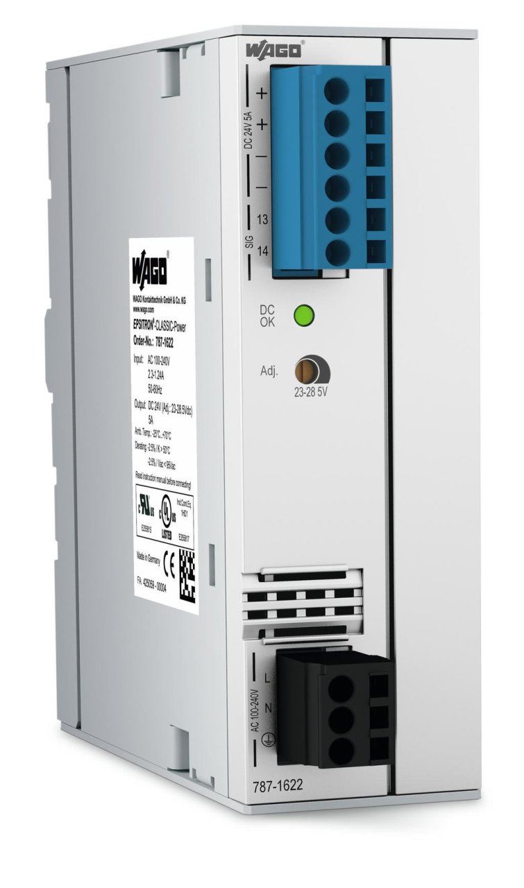 787-1622 Giriş AC 90V . 264V Çıkış DC 24V , DC 5 A, TopBoost