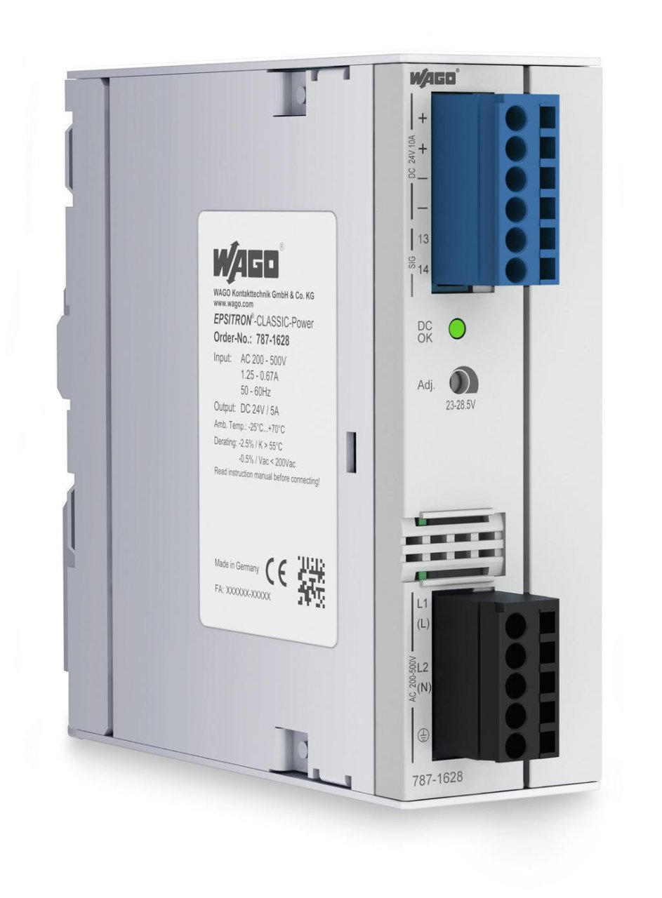 787-1628 3 faz Giriş AC 320V . 575V, 24 VDC/ 5 A, paralelleme, DC ok sinyali, TopBoost