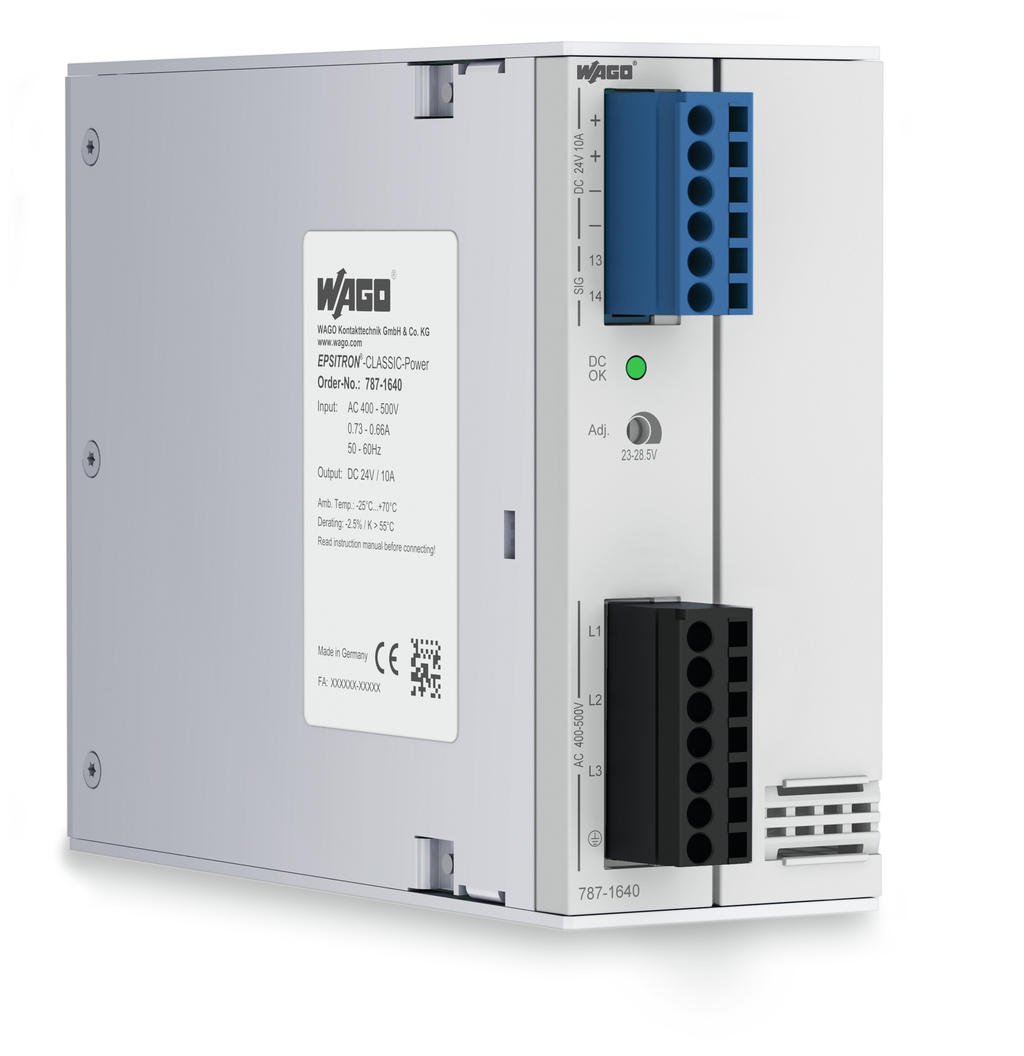 787-1640 3 faz Giriş AC 320V . 575V 24 VDC/ 10 A, paralelleme, DC ok sinyali, TopBoost
